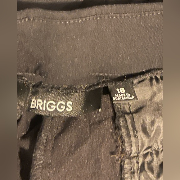 Briggs Women’s Black Pull-on Bottoms Size 18 - Picture 7 of 8